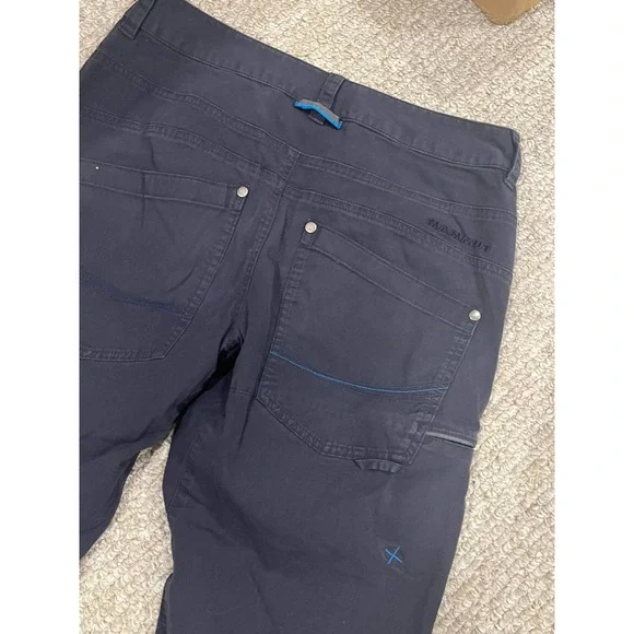 Mammut womens cargo athletic hiking pants navy blue size 6 - Picture 6 of 9